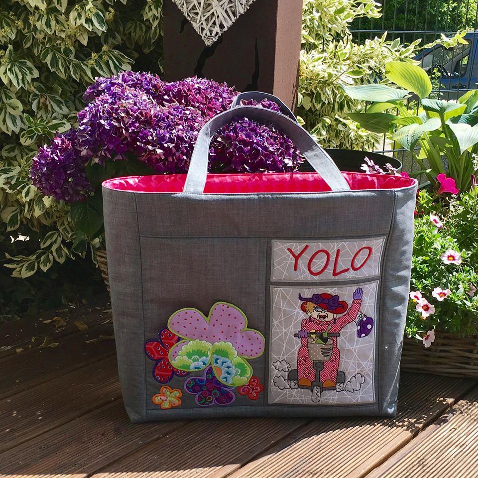 YOLO tote bag 6x10 8x12 in the hoop machine embroidery design - Sweet Pea Australia In the hoop machine embroidery designs. in the hoop project, in the hoop embroidery designs, craft in the hoop project, diy in the hoop project, diy craft in the hoop project, in the hoop embroidery patterns, design in the hoop patterns, embroidery designs for in the hoop embroidery projects, best in the hoop machine embroidery designs perfect for all hoops and embroidery machines