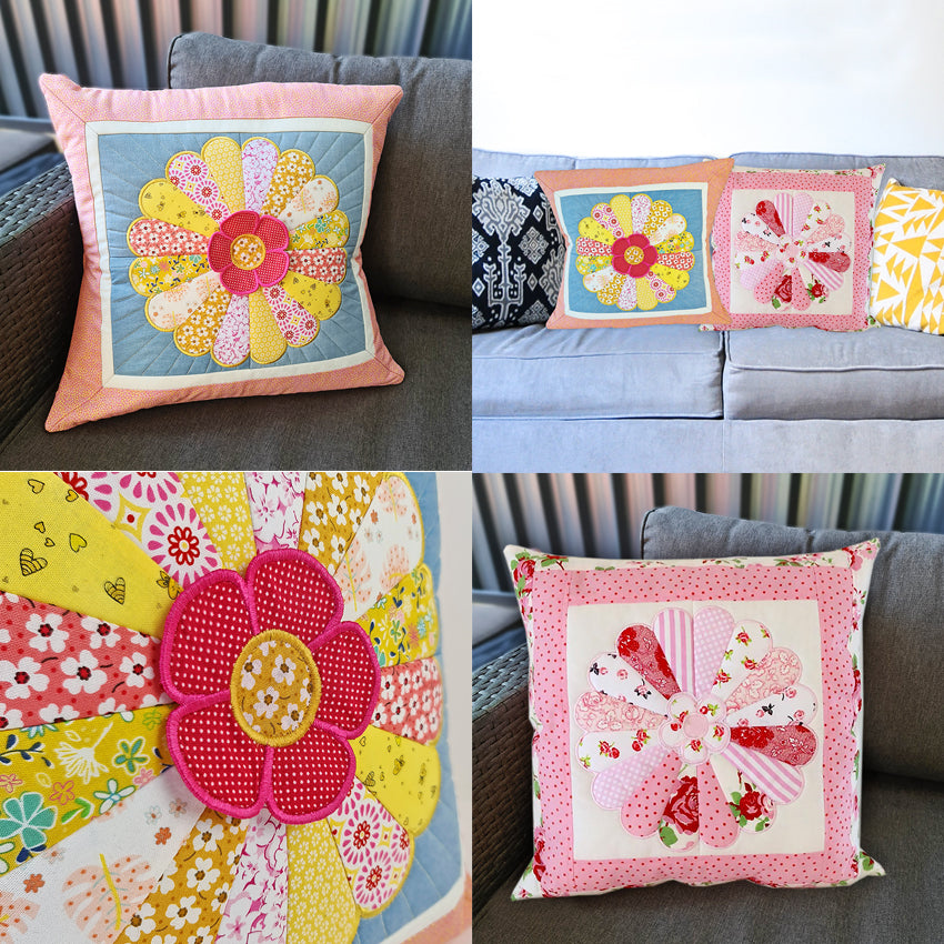 Dresden "Sweet as Sugar" Cushion and Quilt Block 4x4 5x5 6x10 7x12 - Sweet Pea Australia In the hoop machine embroidery designs. in the hoop project, in the hoop embroidery designs, craft in the hoop project, diy in the hoop project, diy craft in the hoop project, in the hoop embroidery patterns, design in the hoop patterns, embroidery designs for in the hoop embroidery projects, best in the hoop machine embroidery designs perfect for all hoops and embroidery machines