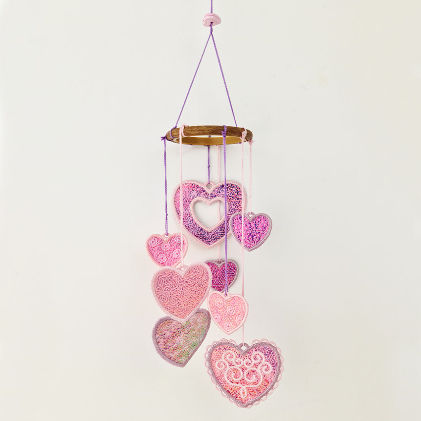 Hearts Hanger 4x4 5x5 - Sweet Pea Australia In the hoop machine embroidery designs. in the hoop project, in the hoop embroidery designs, craft in the hoop project, diy in the hoop project, diy craft in the hoop project, in the hoop embroidery patterns, design in the hoop patterns, embroidery designs for in the hoop embroidery projects, best in the hoop machine embroidery designs perfect for all hoops and embroidery machines