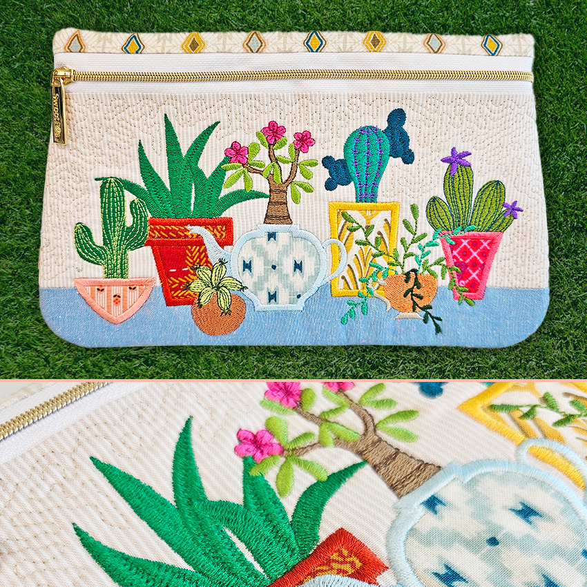 Cactus Purse 5x7 6x10 7x12 - Sweet Pea Machine Embroidery In the hoop machine embroidery designs. in the hoop project, in the hoop embroidery designs, craft in the hoop project, diy in the hoop project, diy craft in the hoop project, in the hoop embroidery patterns, design in the hoop patterns, embroidery designs for in the hoop embroidery projects, best in the hoop machine embroidery designs perfect for all hoops and embroidery machines