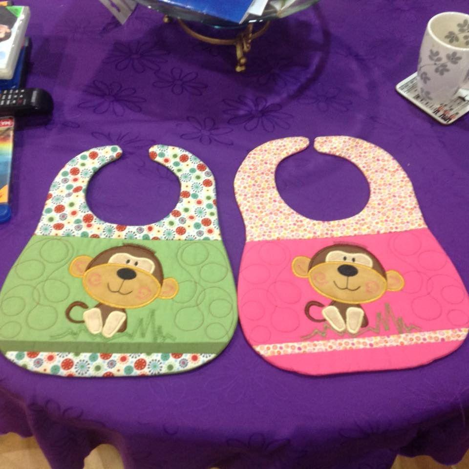 Monkey Bib 6x10 and 7x12 - Sweet Pea Australia In the hoop machine embroidery designs. in the hoop project, in the hoop embroidery designs, craft in the hoop project, diy in the hoop project, diy craft in the hoop project, in the hoop embroidery patterns, design in the hoop patterns, embroidery designs for in the hoop embroidery projects, best in the hoop machine embroidery designs perfect for all hoops and embroidery machines