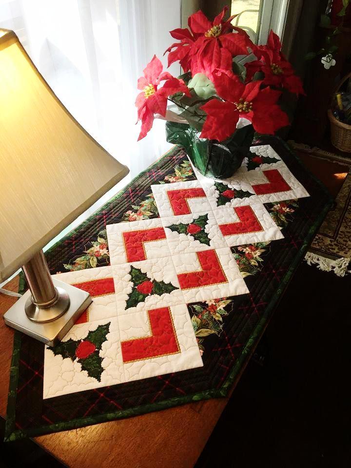 Christmas holly quilt block and table runner 4x4 5x5 6x6 hoop - Sweet Pea Australia In the hoop machine embroidery designs. in the hoop project, in the hoop embroidery designs, craft in the hoop project, diy in the hoop project, diy craft in the hoop project, in the hoop embroidery patterns, design in the hoop patterns, embroidery designs for in the hoop embroidery projects, best in the hoop machine embroidery designs perfect for all hoops and embroidery machines