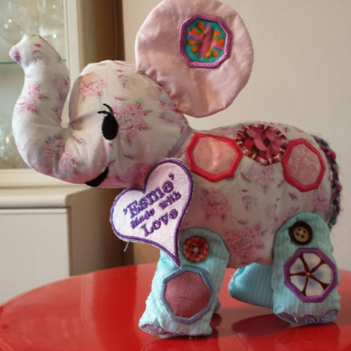 Evan the Elephant stuffed toy - Sweet Pea Australia In the hoop machine embroidery designs. in the hoop project, in the hoop embroidery designs, craft in the hoop project, diy in the hoop project, diy craft in the hoop project, in the hoop embroidery patterns, design in the hoop patterns, embroidery designs for in the hoop embroidery projects, best in the hoop machine embroidery designs perfect for all hoops and embroidery machines