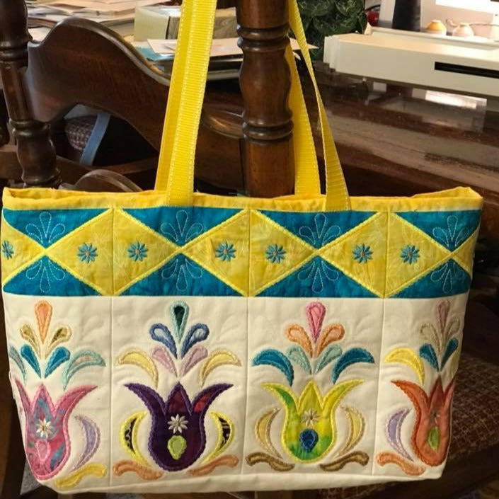 Pysansky Tote Bag 5x7 - Sweet Pea Australia In the hoop machine embroidery designs. in the hoop project, in the hoop embroidery designs, craft in the hoop project, diy in the hoop project, diy craft in the hoop project, in the hoop embroidery patterns, design in the hoop patterns, embroidery designs for in the hoop embroidery projects, best in the hoop machine embroidery designs perfect for all hoops and embroidery machines