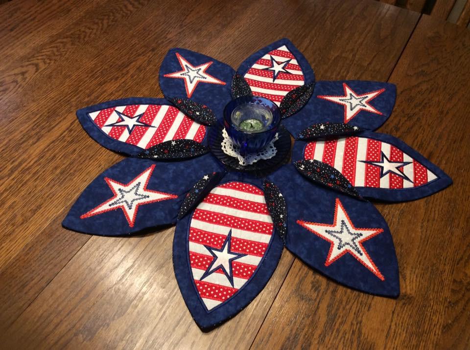 Stars and Stripes Table Centre 5x7 6x10 7x12 - Sweet Pea Australia In the hoop machine embroidery designs. in the hoop project, in the hoop embroidery designs, craft in the hoop project, diy in the hoop project, diy craft in the hoop project, in the hoop embroidery patterns, design in the hoop patterns, embroidery designs for in the hoop embroidery projects, best in the hoop machine embroidery designs perfect for all hoops and embroidery machines