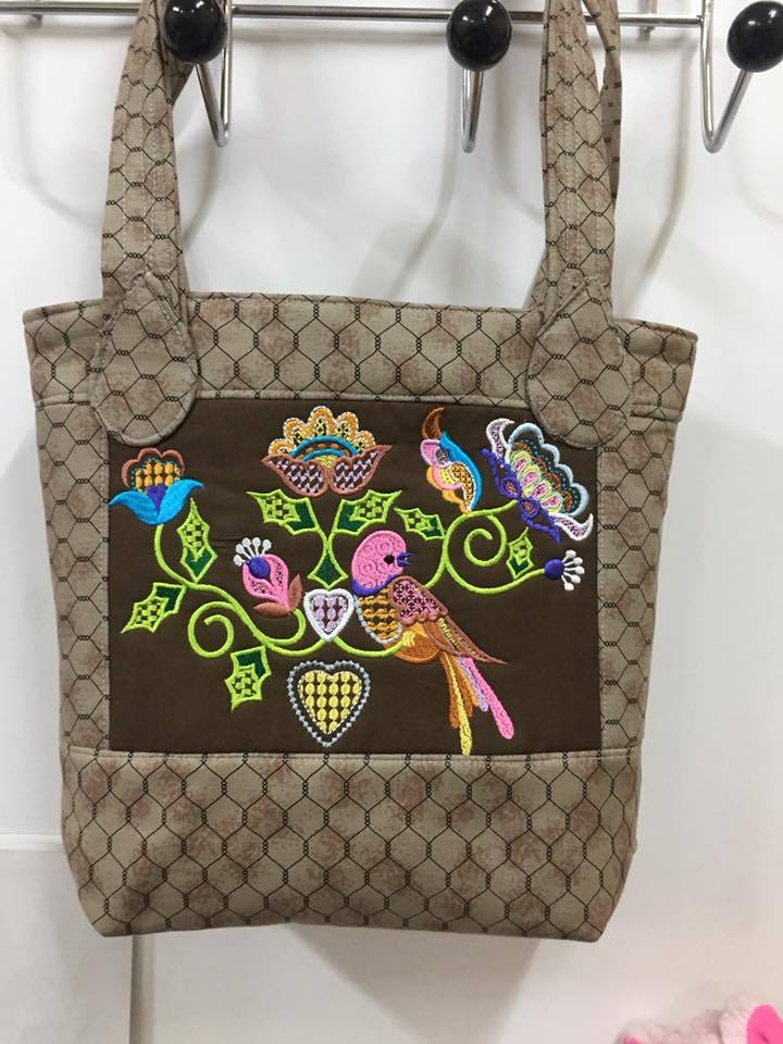 Crewel bird and flowers bag 5x7 6x10 - Sweet Pea Australia In the hoop machine embroidery designs. in the hoop project, in the hoop embroidery designs, craft in the hoop project, diy in the hoop project, diy craft in the hoop project, in the hoop embroidery patterns, design in the hoop patterns, embroidery designs for in the hoop embroidery projects, best in the hoop machine embroidery designs perfect for all hoops and embroidery machines