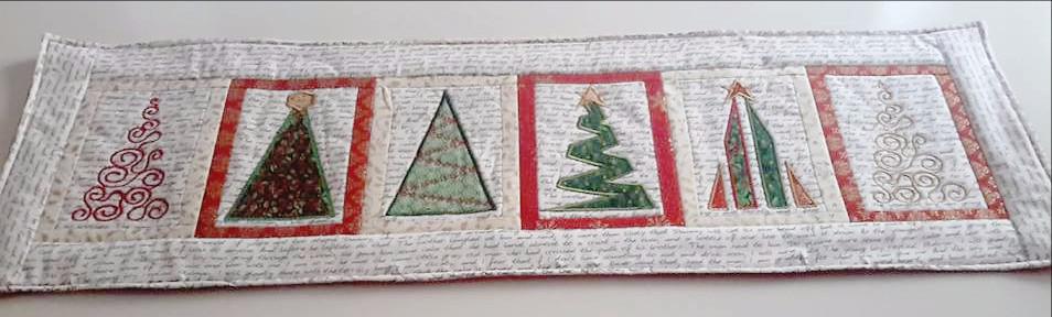 Christmas Tree Table Runner 5x7 6x10 8x12 - Sweet Pea Australia In the hoop machine embroidery designs. in the hoop project, in the hoop embroidery designs, craft in the hoop project, diy in the hoop project, diy craft in the hoop project, in the hoop embroidery patterns, design in the hoop patterns, embroidery designs for in the hoop embroidery projects, best in the hoop machine embroidery designs perfect for all hoops and embroidery machines