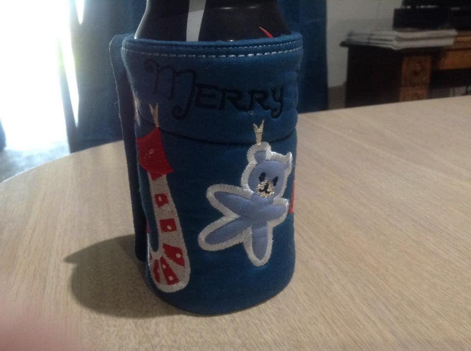 Christmas Elf bottle wrap or stubbie cooler 5x7 and 6x10 - Sweet Pea Australia In the hoop machine embroidery designs. in the hoop project, in the hoop embroidery designs, craft in the hoop project, diy in the hoop project, diy craft in the hoop project, in the hoop embroidery patterns, design in the hoop patterns, embroidery designs for in the hoop embroidery projects, best in the hoop machine embroidery designs perfect for all hoops and embroidery machines