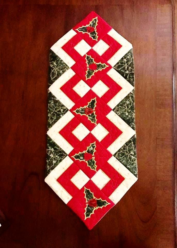 Christmas holly quilt block and table runner 4x4 5x5 6x6 hoop - Sweet Pea Australia In the hoop machine embroidery designs. in the hoop project, in the hoop embroidery designs, craft in the hoop project, diy in the hoop project, diy craft in the hoop project, in the hoop embroidery patterns, design in the hoop patterns, embroidery designs for in the hoop embroidery projects, best in the hoop machine embroidery designs perfect for all hoops and embroidery machines