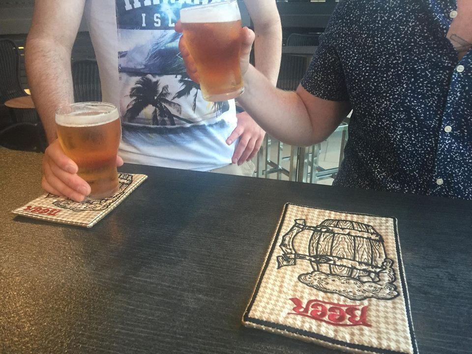 Beer Mug Rug 5x7 6x10 7x12 - Sweet Pea Australia In the hoop machine embroidery designs. in the hoop project, in the hoop embroidery designs, craft in the hoop project, diy in the hoop project, diy craft in the hoop project, in the hoop embroidery patterns, design in the hoop patterns, embroidery designs for in the hoop embroidery projects, best in the hoop machine embroidery designs perfect for all hoops and embroidery machines