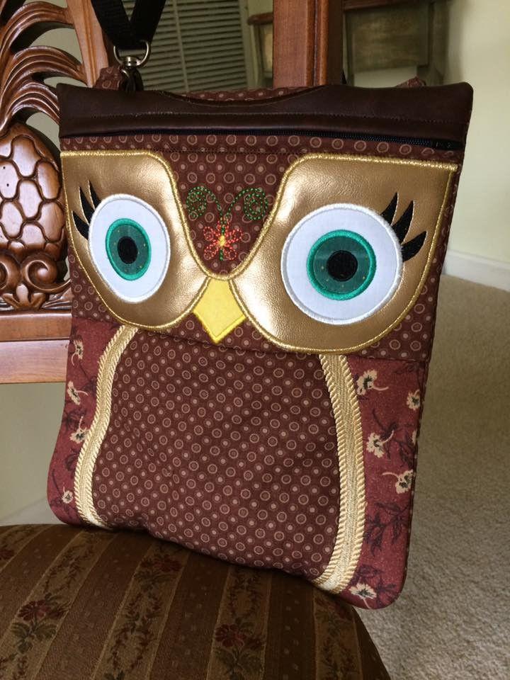 Owl Shoulder Bag 5x7 6x10 7x12 9.5x14 - Sweet Pea Australia In the hoop machine embroidery designs. in the hoop project, in the hoop embroidery designs, craft in the hoop project, diy in the hoop project, diy craft in the hoop project, in the hoop embroidery patterns, design in the hoop patterns, embroidery designs for in the hoop embroidery projects, best in the hoop machine embroidery designs perfect for all hoops and embroidery machines