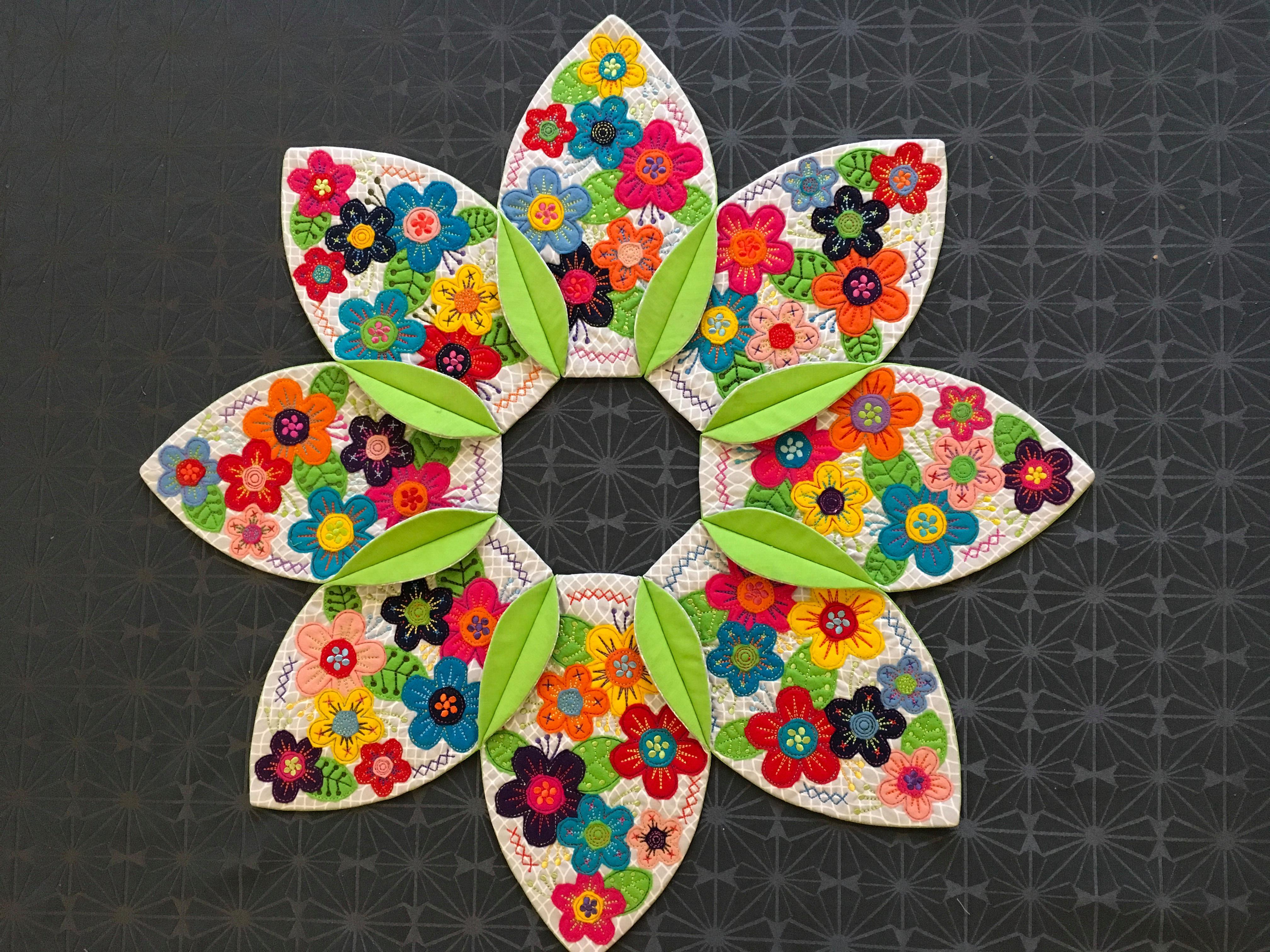 Felt Flower Table Centre 5x7 6x10 - Sweet Pea Australia In the hoop machine embroidery designs. in the hoop project, in the hoop embroidery designs, craft in the hoop project, diy in the hoop project, diy craft in the hoop project, in the hoop embroidery patterns, design in the hoop patterns, embroidery designs for in the hoop embroidery projects, best in the hoop machine embroidery designs perfect for all hoops and embroidery machines