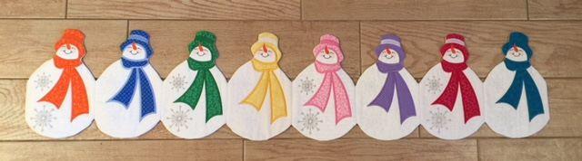 Snowmen Laughing Table Runner 6x10 7x12 - Sweet Pea Australia In the hoop machine embroidery designs. in the hoop project, in the hoop embroidery designs, craft in the hoop project, diy in the hoop project, diy craft in the hoop project, in the hoop embroidery patterns, design in the hoop patterns, embroidery designs for in the hoop embroidery projects, best in the hoop machine embroidery designs perfect for all hoops and embroidery machines