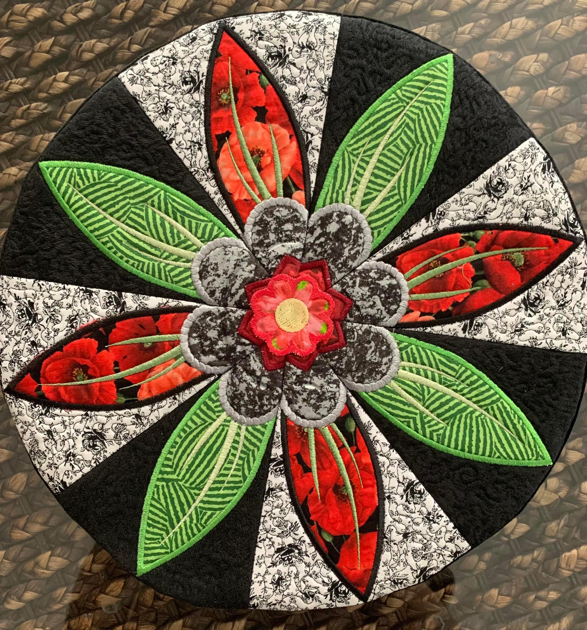 Flower Table Centre 5x7 6x10 7x12 - Sweet Pea Australia In the hoop machine embroidery designs. in the hoop project, in the hoop embroidery designs, craft in the hoop project, diy in the hoop project, diy craft in the hoop project, in the hoop embroidery patterns, design in the hoop patterns, embroidery designs for in the hoop embroidery projects, best in the hoop machine embroidery designs perfect for all hoops and embroidery machines