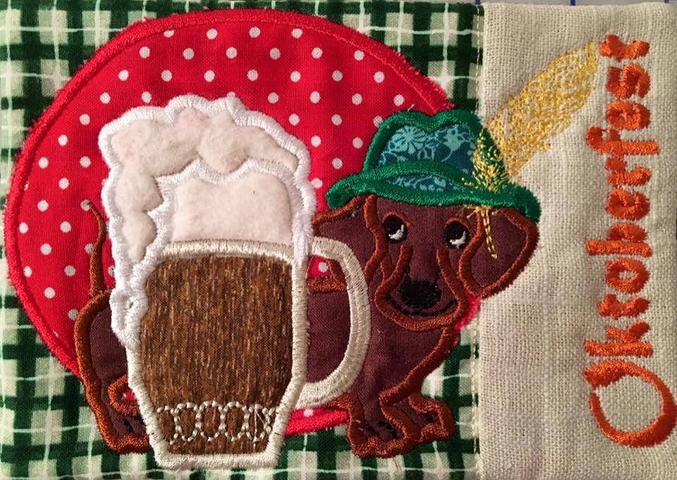Oktoberfest Dachshund Mugrug 5x7 - Sweet Pea Australia In the hoop machine embroidery designs. in the hoop project, in the hoop embroidery designs, craft in the hoop project, diy in the hoop project, diy craft in the hoop project, in the hoop embroidery patterns, design in the hoop patterns, embroidery designs for in the hoop embroidery projects, best in the hoop machine embroidery designs perfect for all hoops and embroidery machines
