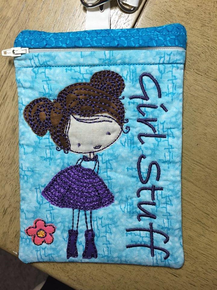 Girl Stuff Zipper Purse 5x7 - Sweet Pea Australia In the hoop machine embroidery designs. in the hoop project, in the hoop embroidery designs, craft in the hoop project, diy in the hoop project, diy craft in the hoop project, in the hoop embroidery patterns, design in the hoop patterns, embroidery designs for in the hoop embroidery projects, best in the hoop machine embroidery designs perfect for all hoops and embroidery machines