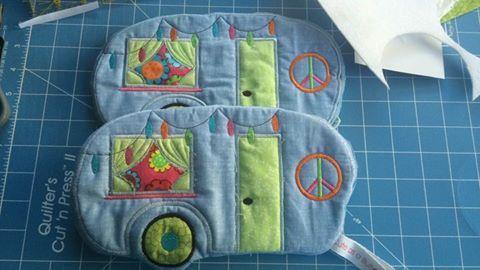 Caravan mugrug oven glove 5x7 6x10 7x12 9.5x14 - Sweet Pea Australia In the hoop machine embroidery designs. in the hoop project, in the hoop embroidery designs, craft in the hoop project, diy in the hoop project, diy craft in the hoop project, in the hoop embroidery patterns, design in the hoop patterns, embroidery designs for in the hoop embroidery projects, best in the hoop machine embroidery designs perfect for all hoops and embroidery machines