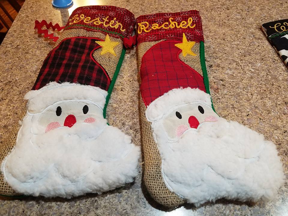 Christmas stocking Santa 6x10 7x12 and 9.5x14 - Sweet Pea Australia In the hoop machine embroidery designs. in the hoop project, in the hoop embroidery designs, craft in the hoop project, diy in the hoop project, diy craft in the hoop project, in the hoop embroidery patterns, design in the hoop patterns, embroidery designs for in the hoop embroidery projects, best in the hoop machine embroidery designs perfect for all hoops and embroidery machines