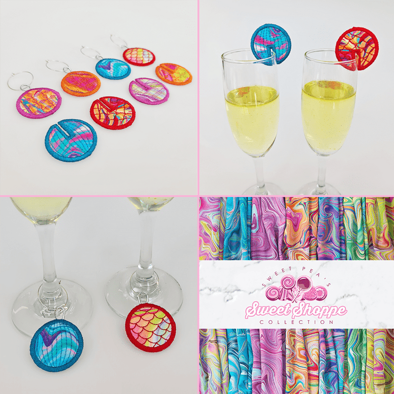 Drink Markers 4x4 - Sweet Pea