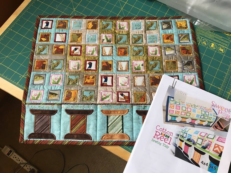 Cotton Reel Sewing Tidy 4x4 5x5 - Sweet Pea Australia In the hoop machine embroidery designs. in the hoop project, in the hoop embroidery designs, craft in the hoop project, diy in the hoop project, diy craft in the hoop project, in the hoop embroidery patterns, design in the hoop patterns, embroidery designs for in the hoop embroidery projects, best in the hoop machine embroidery designs perfect for all hoops and embroidery machines