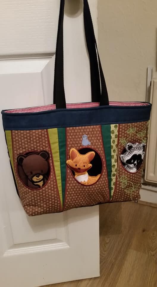 Woodland animal bag 5x7 6x10 7x12 - Sweet Pea Australia In the hoop machine embroidery designs. in the hoop project, in the hoop embroidery designs, craft in the hoop project, diy in the hoop project, diy craft in the hoop project, in the hoop embroidery patterns, design in the hoop patterns, embroidery designs for in the hoop embroidery projects, best in the hoop machine embroidery designs perfect for all hoops and embroidery machines