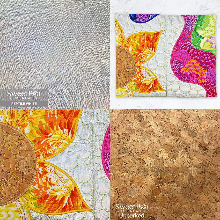 Bloom Placemat 5x7 6x10 7x12 - Sweet Pea Australia In the hoop machine embroidery designs. in the hoop project, in the hoop embroidery designs, craft in the hoop project, diy in the hoop project, diy craft in the hoop project, in the hoop embroidery patterns, design in the hoop patterns, embroidery designs for in the hoop embroidery projects, best in the hoop machine embroidery designs perfect for all hoops and embroidery machines