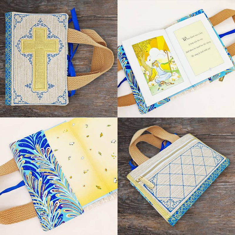 Bible Carrier with Zipper 5x7 6x10 - Sweet Pea