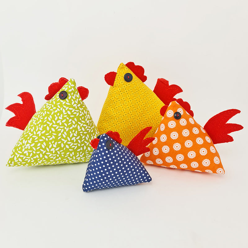 Chicken Pin Cushion or Ornament 4x4 5x5 6x6 7x7 8x8 | Sweet Pea.
