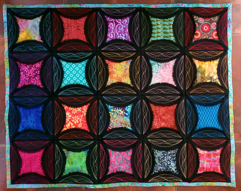 Shaggy Denim Cathedral Windows Quilt 4x4 5x5 6x6 7x7 - Sweet Pea Australia In the hoop machine embroidery designs. in the hoop project, in the hoop embroidery designs, craft in the hoop project, diy in the hoop project, diy craft in the hoop project, in the hoop embroidery patterns, design in the hoop patterns, embroidery designs for in the hoop embroidery projects, best in the hoop machine embroidery designs perfect for all hoops and embroidery machines