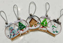 Snow Globe Ornaments 4x4 - Sweet Pea In The Hoop Machine Embroidery Design