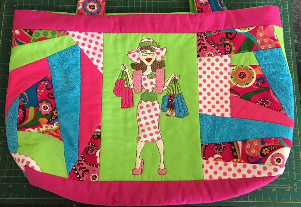 Let's Go Shopping Bag 5x7 6x10 8x12 - Sweet Pea Australia In the hoop machine embroidery designs. in the hoop project, in the hoop embroidery designs, craft in the hoop project, diy in the hoop project, diy craft in the hoop project, in the hoop embroidery patterns, design in the hoop patterns, embroidery designs for in the hoop embroidery projects, best in the hoop machine embroidery designs perfect for all hoops and embroidery machines