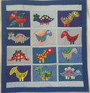 Dinosaur quilt 5x7 6x10 8x12 - Sweet Pea