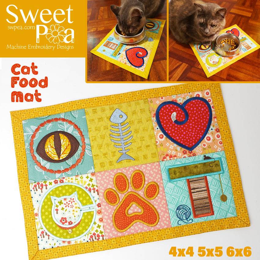 Cat Food Mat 4x4 5x5 6x6