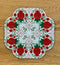 Festive Pomegranate Table Centre / Runner 4x4 5x5 6x6 7x7 - Sweet Pea In The Hoop Machine Embroidery Design hoop machine embroidery designs, embroidery patterns, embroidery set, embroidery appliqué, hoop embroidery designs, small hoop designs, the best in the hoop machine embroidery designs, the best in the hoop sewing and embroidery designs