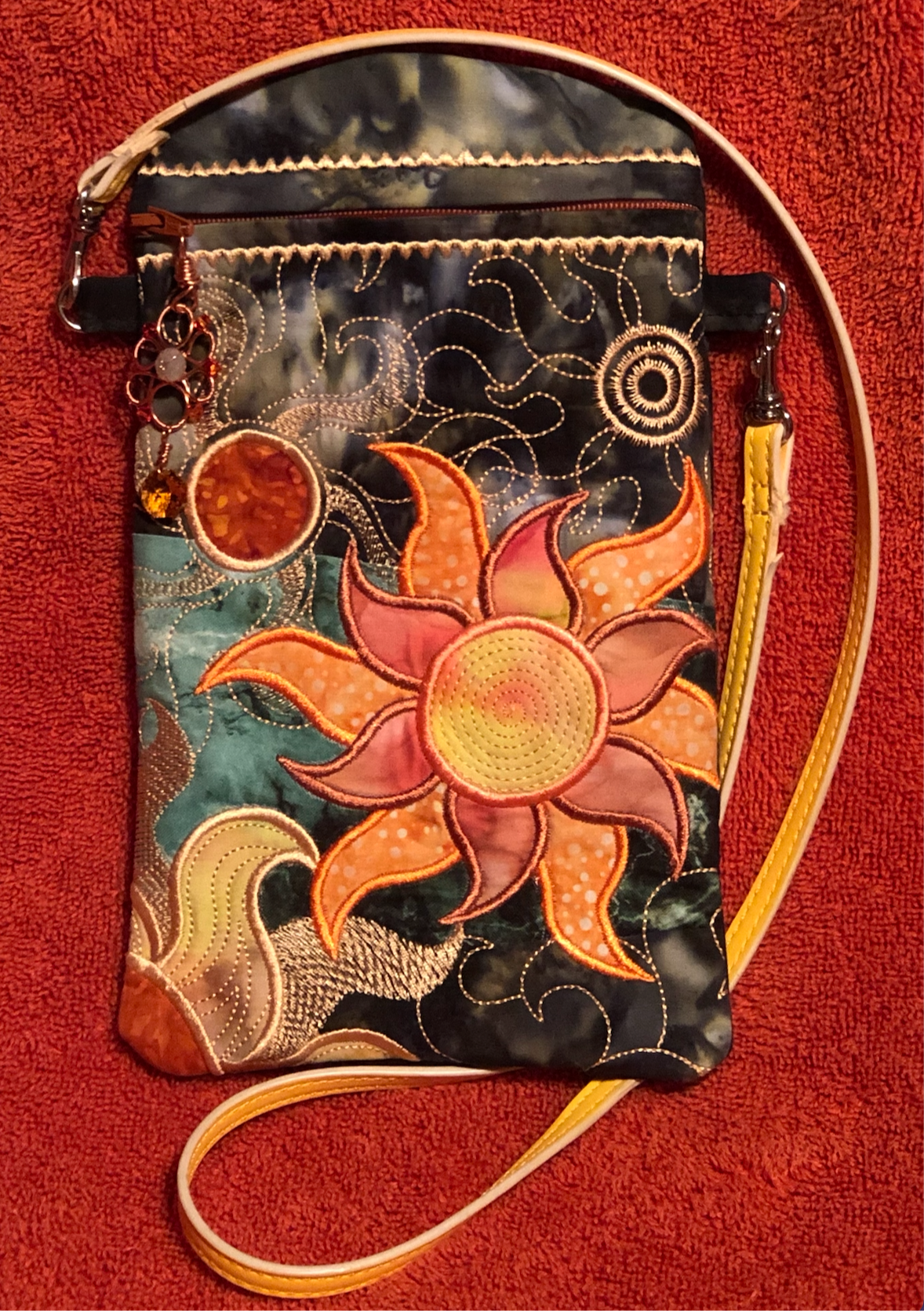 Sunflower Cosmos Zipper Bag 6x10 7x12 8x12 9.5x14 and 10.6x16 - Sweet Pea Australia In the hoop machine embroidery designs. in the hoop project, in the hoop embroidery designs, craft in the hoop project, diy in the hoop project, diy craft in the hoop project, in the hoop embroidery patterns, design in the hoop patterns, embroidery designs for in the hoop embroidery projects, best in the hoop machine embroidery designs perfect for all hoops and embroidery machines