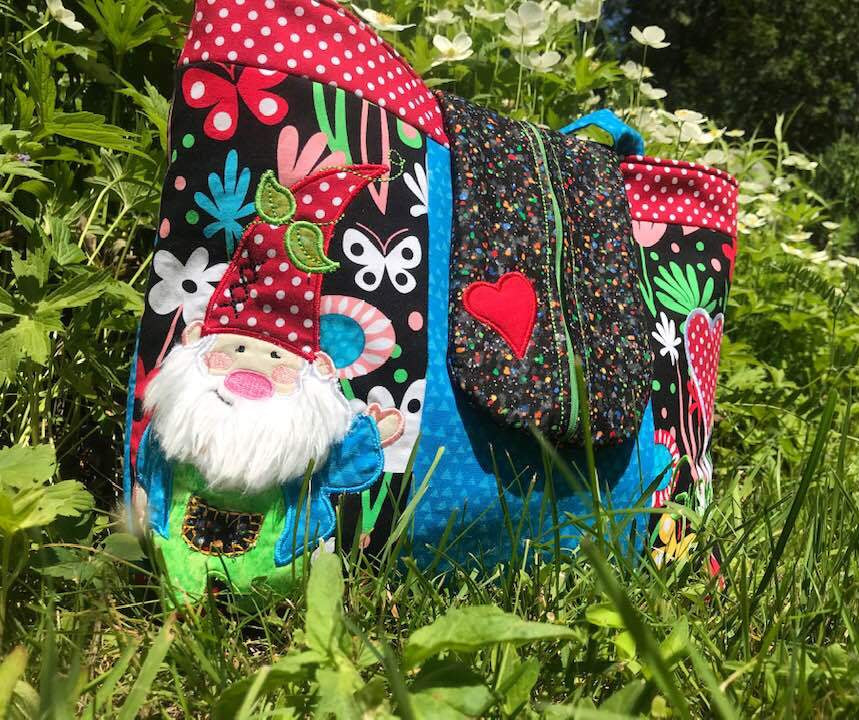 Gnome Bag 5x7 6x10 7x12 9x12 - Sweet Pea Australia In the hoop machine embroidery designs. in the hoop project, in the hoop embroidery designs, craft in the hoop project, diy in the hoop project, diy craft in the hoop project, in the hoop embroidery patterns, design in the hoop patterns, embroidery designs for in the hoop embroidery projects, best in the hoop machine embroidery designs perfect for all hoops and embroidery machines