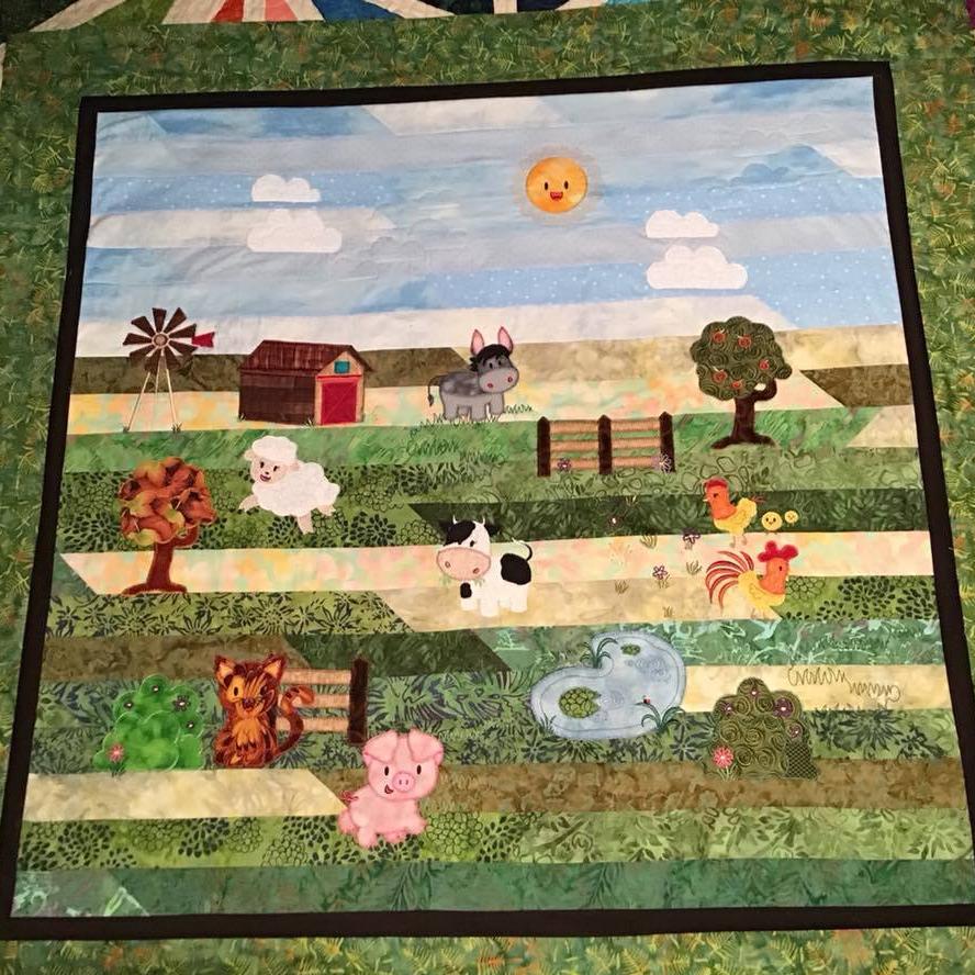 Farm Animals (Floating) Quilt 5x7 - Sweet Pea Australia In the hoop machine embroidery designs. in the hoop project, in the hoop embroidery designs, craft in the hoop project, diy in the hoop project, diy craft in the hoop project, in the hoop embroidery patterns, design in the hoop patterns, embroidery designs for in the hoop embroidery projects, best in the hoop machine embroidery designs perfect for all hoops and embroidery machines