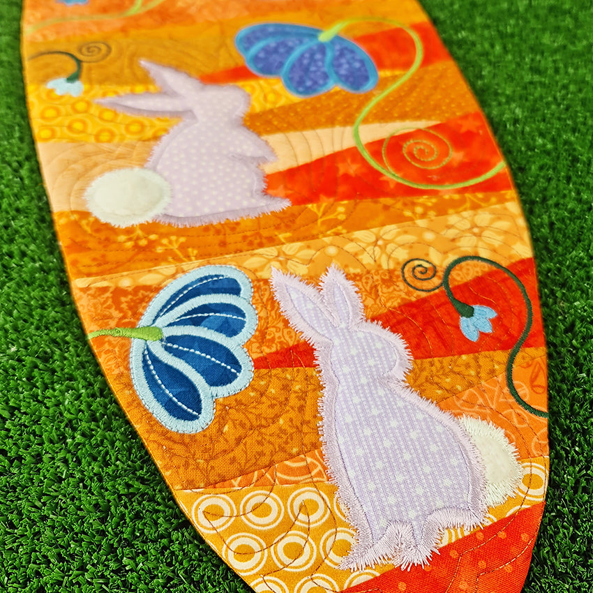 Carrot Wall Hanging/Table Runner 5x7 6x10 7x12 - Sweet Pea Australia In the hoop machine embroidery designs. in the hoop project, in the hoop embroidery designs, craft in the hoop project, diy in the hoop project, diy craft in the hoop project, in the hoop embroidery patterns, design in the hoop patterns, embroidery designs for in the hoop embroidery projects, best in the hoop machine embroidery designs perfect for all hoops and embroidery machines