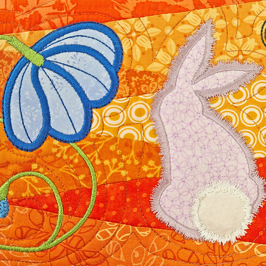 Carrot Wall Hanging/Table Runner 5x7 6x10 7x12 - Sweet Pea Australia In the hoop machine embroidery designs. in the hoop project, in the hoop embroidery designs, craft in the hoop project, diy in the hoop project, diy craft in the hoop project, in the hoop embroidery patterns, design in the hoop patterns, embroidery designs for in the hoop embroidery projects, best in the hoop machine embroidery designs perfect for all hoops and embroidery machines