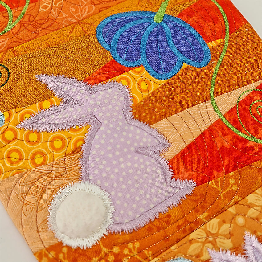 Carrot Wall Hanging/Table Runner 5x7 6x10 7x12 - Sweet Pea Australia In the hoop machine embroidery designs. in the hoop project, in the hoop embroidery designs, craft in the hoop project, diy in the hoop project, diy craft in the hoop project, in the hoop embroidery patterns, design in the hoop patterns, embroidery designs for in the hoop embroidery projects, best in the hoop machine embroidery designs perfect for all hoops and embroidery machines