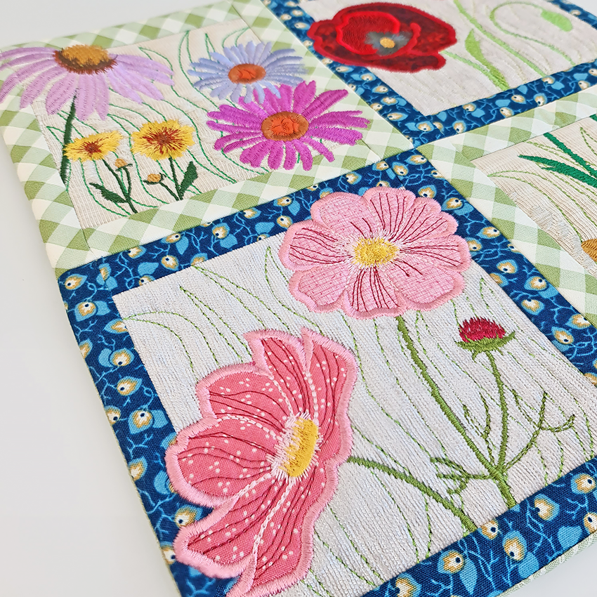 Wildflower Window Cushion 4x4 5x5 6x6 7x7 8x8 - Sweet Pea Australia In the hoop machine embroidery designs. in the hoop project, in the hoop embroidery designs, craft in the hoop project, diy in the hoop project, diy craft in the hoop project, in the hoop embroidery patterns, design in the hoop patterns, embroidery designs for in the hoop embroidery projects, best in the hoop machine embroidery designs perfect for all hoops and embroidery machines