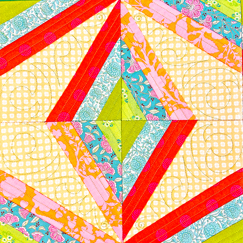 Diamonds in Stripes Runner 4x4 5x5 6x6 7x7 8x8 In the hoop machine embroidery designs