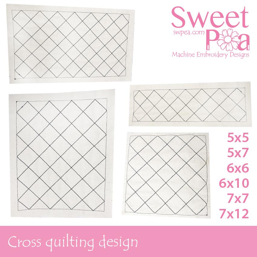 Cross Quilting Design - Sweet Pea Australia In the hoop machine embroidery designs. in the hoop project, in the hoop embroidery designs, craft in the hoop project, diy in the hoop project, diy craft in the hoop project, in the hoop embroidery patterns, design in the hoop patterns, embroidery designs for in the hoop embroidery projects, best in the hoop machine embroidery designs perfect for all hoops and embroidery machines