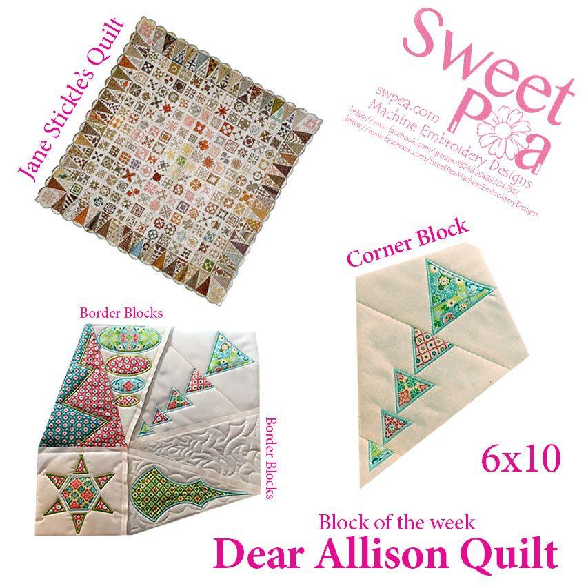 Dear Allison corner block for the 6x10 hoop - Sweet Pea Australia In the hoop machine embroidery designs. in the hoop project, in the hoop embroidery designs, craft in the hoop project, diy in the hoop project, diy craft in the hoop project, in the hoop embroidery patterns, design in the hoop patterns, embroidery designs for in the hoop embroidery projects, best in the hoop machine embroidery designs perfect for all hoops and embroidery machines