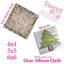 Dear Allison block 66 - Sweet Pea