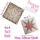 Dear Allison block 71 - Sweet Pea
