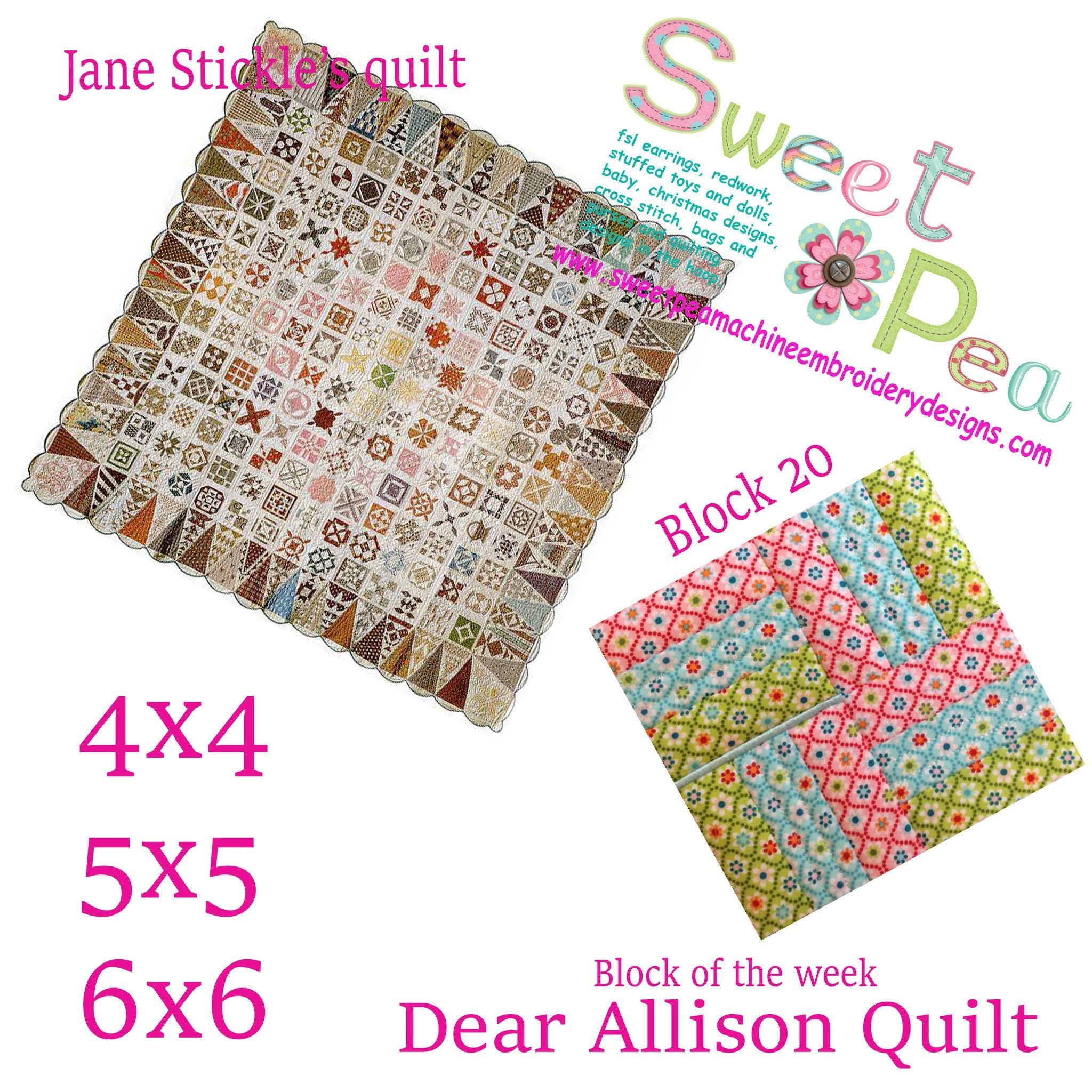 Dear Allison block 20 - Sweet Pea Australia In the hoop machine embroidery designs. in the hoop project, in the hoop embroidery designs, craft in the hoop project, diy in the hoop project, diy craft in the hoop project, in the hoop embroidery patterns, design in the hoop patterns, embroidery designs for in the hoop embroidery projects, best in the hoop machine embroidery designs perfect for all hoops and embroidery machines