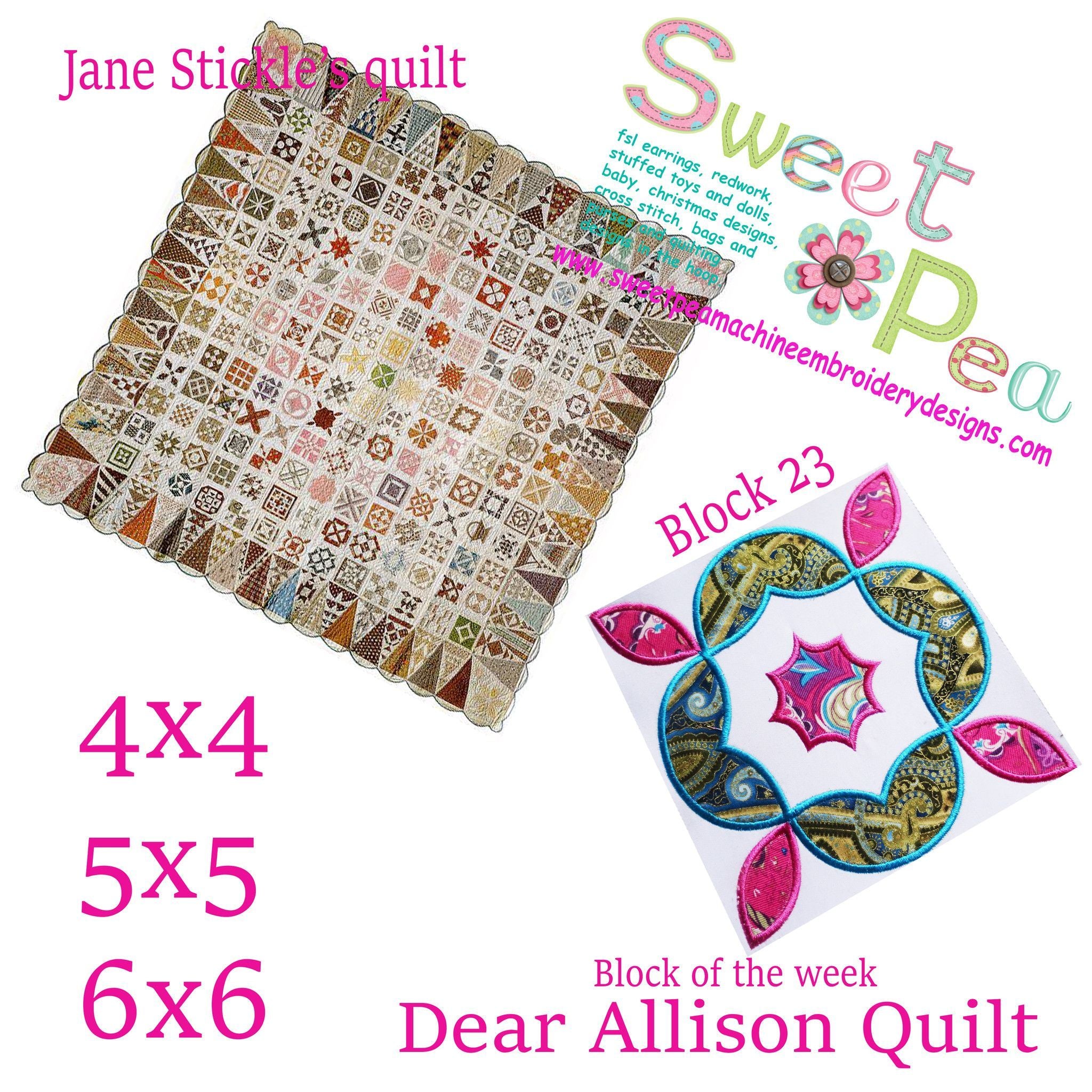 Dear Allison block 23 - Sweet Pea Australia In the hoop machine embroidery designs. in the hoop project, in the hoop embroidery designs, craft in the hoop project, diy in the hoop project, diy craft in the hoop project, in the hoop embroidery patterns, design in the hoop patterns, embroidery designs for in the hoop embroidery projects, best in the hoop machine embroidery designs perfect for all hoops and embroidery machines