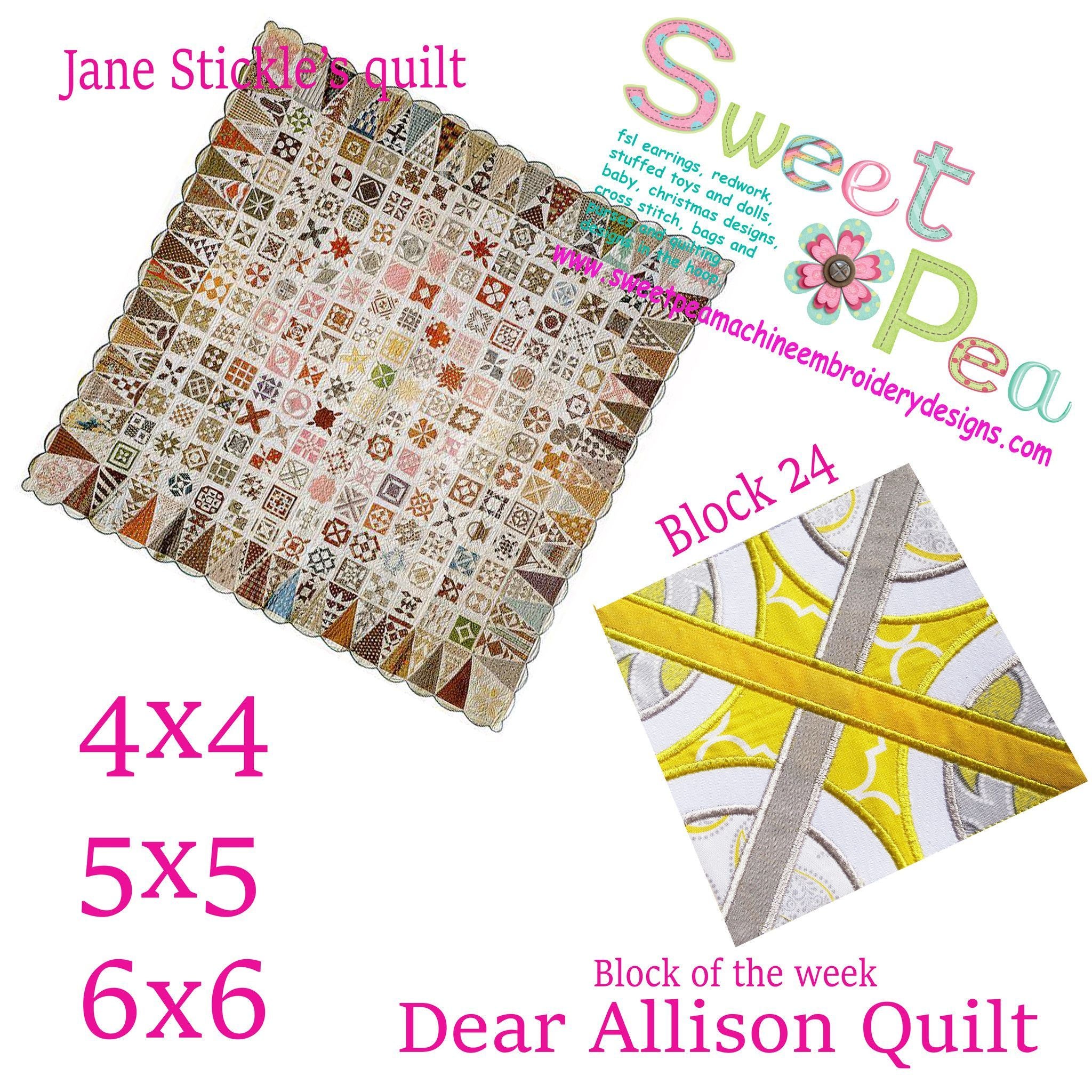 Dear Allison 24 and border block 25 - Sweet Pea Australia In the hoop machine embroidery designs. in the hoop project, in the hoop embroidery designs, craft in the hoop project, diy in the hoop project, diy craft in the hoop project, in the hoop embroidery patterns, design in the hoop patterns, embroidery designs for in the hoop embroidery projects, best in the hoop machine embroidery designs perfect for all hoops and embroidery machines