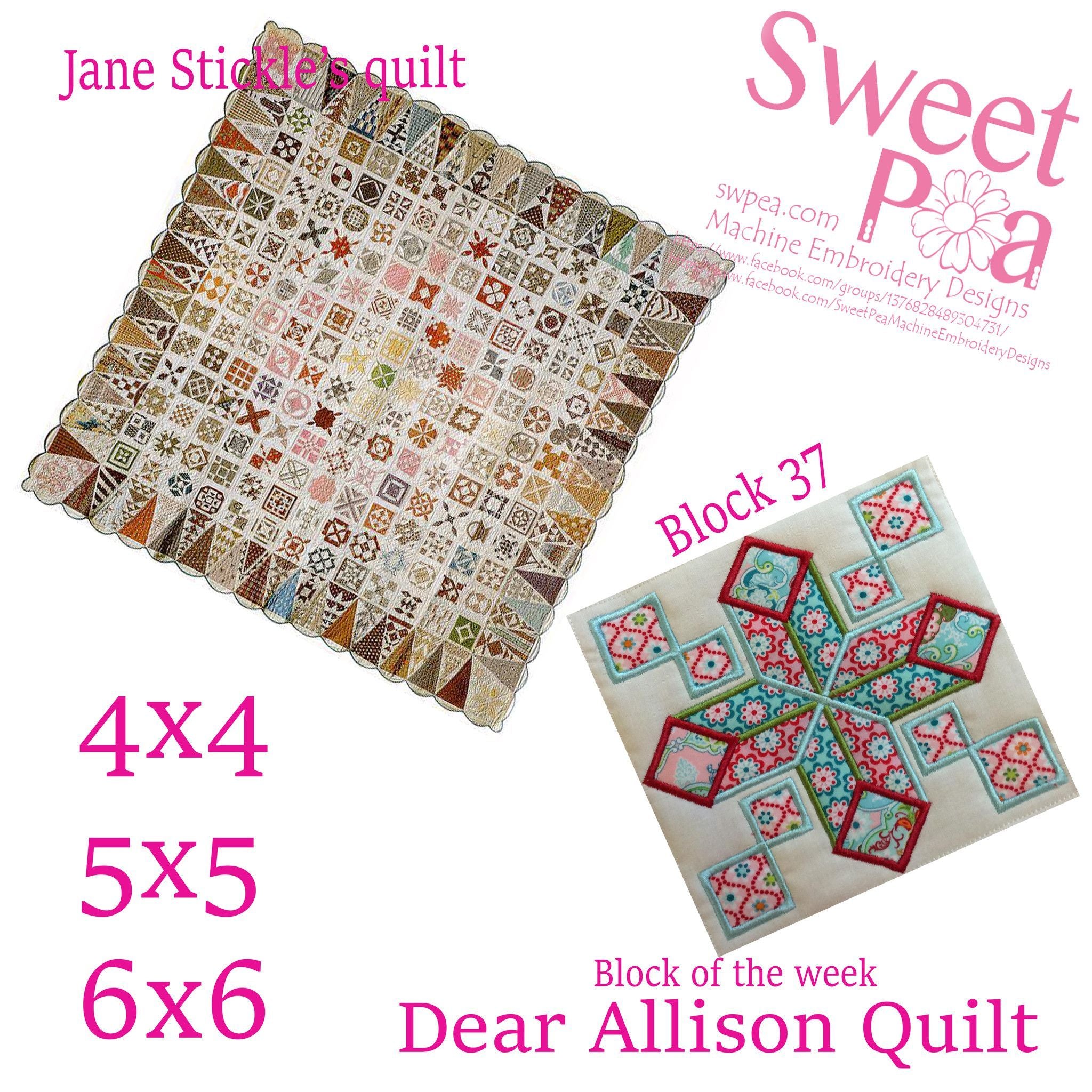 Dear Allison block 37 - Sweet Pea Australia In the hoop machine embroidery designs. in the hoop project, in the hoop embroidery designs, craft in the hoop project, diy in the hoop project, diy craft in the hoop project, in the hoop embroidery patterns, design in the hoop patterns, embroidery designs for in the hoop embroidery projects, best in the hoop machine embroidery designs perfect for all hoops and embroidery machines